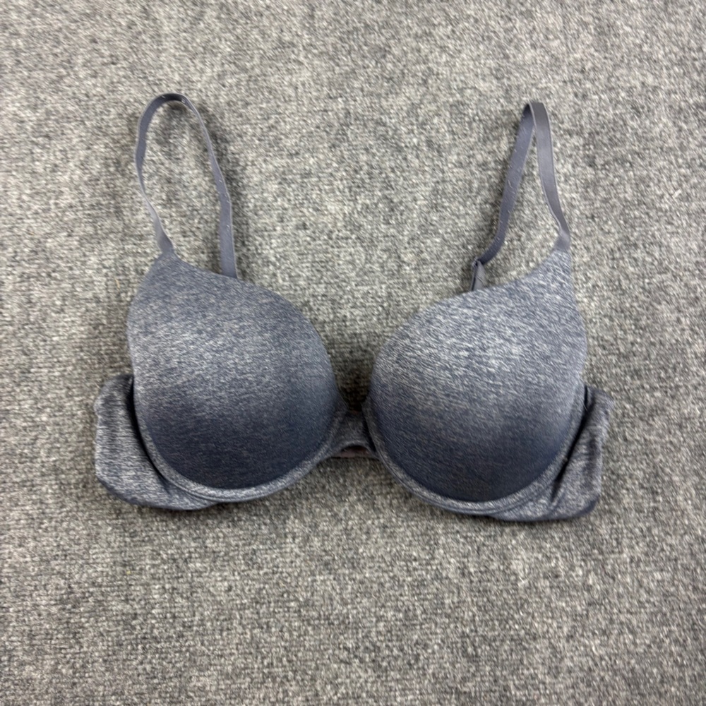 VICTORIA’S SECRET Women’s Grey/Blue Padded Perfect Coverage Underwire Bra - 38C